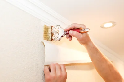 Pose de papier peint à Javernant — revêtements muraux et toiles de verre
